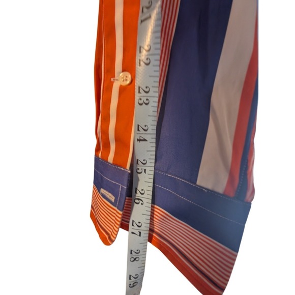 Vintage Polo Ralph Lauren Estate Shirt!   XXL  Orange Striped - Picture 5 of 8